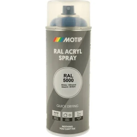 Motip Acryl-Schnelltrocknender Lack RAL 7004 Signalgrau Glanz 400 ml