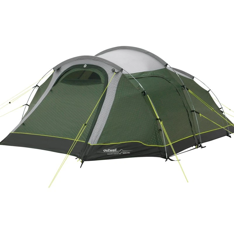 Outwell Earth 4 Plus Tunnelzelt 4-Personen dunkelgrün