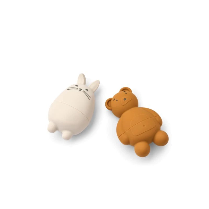 LIEWOOD Duncan Badespielzeug Sandy/Mustard (2er-Set)