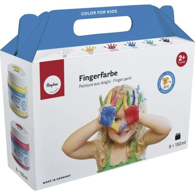 Rayher Fingerfarben Set 4 x 150 ml
