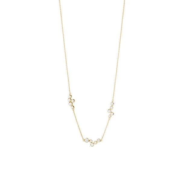 Georg Jensen Signature Diamonds Halskette 18K Gold mit Brillanten