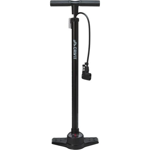 Crivit XL Standluftpumpe mit Manometer & Adapter-Set