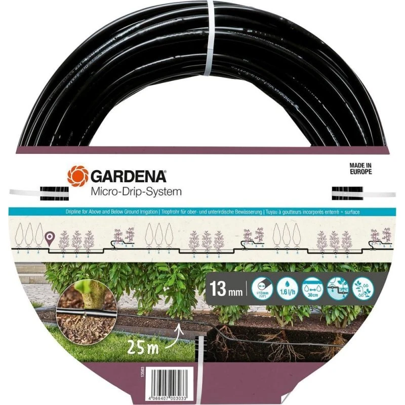 GARDENA 13503-20 Tropfrohr 25 m, 1,6 l/h