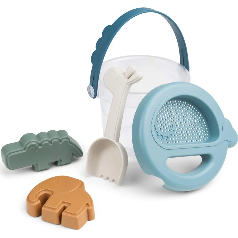 Done by Deer Sandspielzeug-Set 5 teilig blau