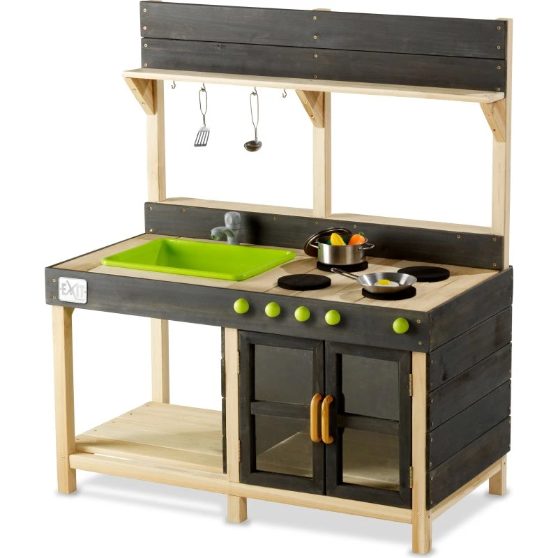 EXIT Yummy 200 hölzerne Outdoor-Küche Natur 102x55x115 cm