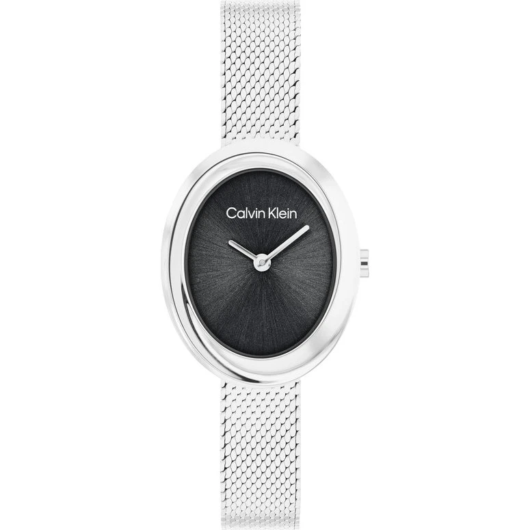 Calvin Klein Twisted Bezel Damenuhr Edelstahlarmband