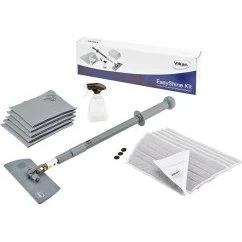 Vikan Easyshine Kit 549101 mit Teleskopstiel, grau