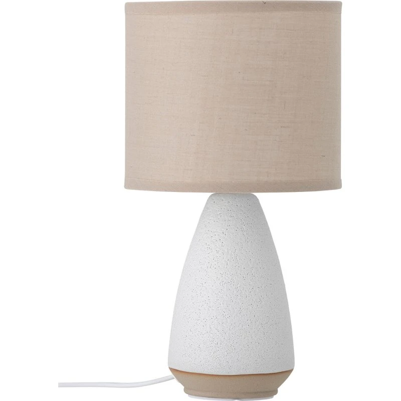 Bloomingville Paprica Tischlampe Beige/Weiß 15x27,5 cm