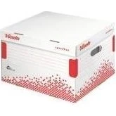 Esselte SPEEDBOX Klappdeckelbox L weiß/rot, 15 Stück