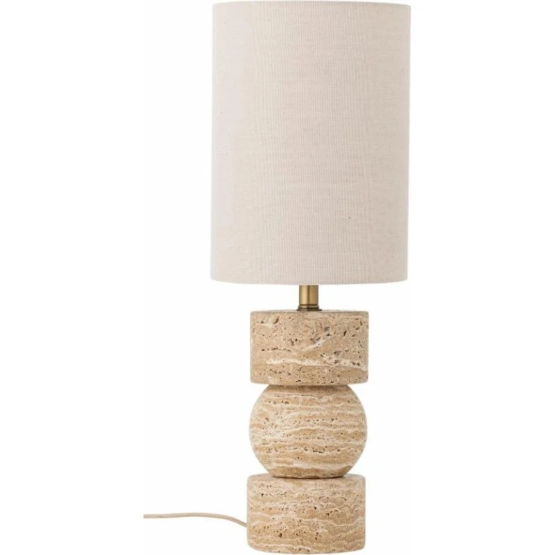 Bloomingville Marci Tischlampe Travertin Natur