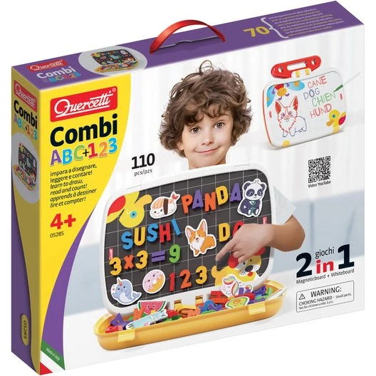 Quercetti Combi ABC+123 2-in-1 Magnettafel