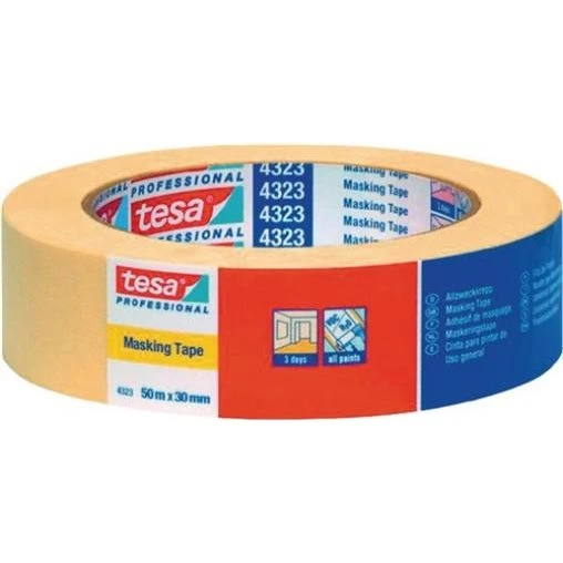 tesa 4323 Kreppband 19 mm, 50 m, hellbeige
