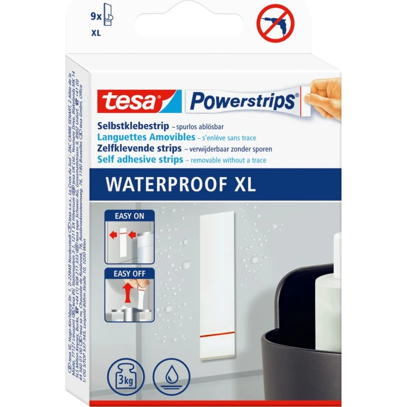 Tesa Powerstrips XL Waterproof Doppelseitig