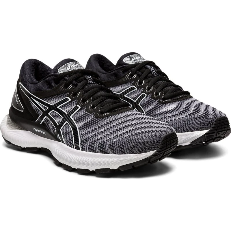 Asics Gel Nimbus 22 Laufschuhe Damen Weiß/Schwarz Gr. 39