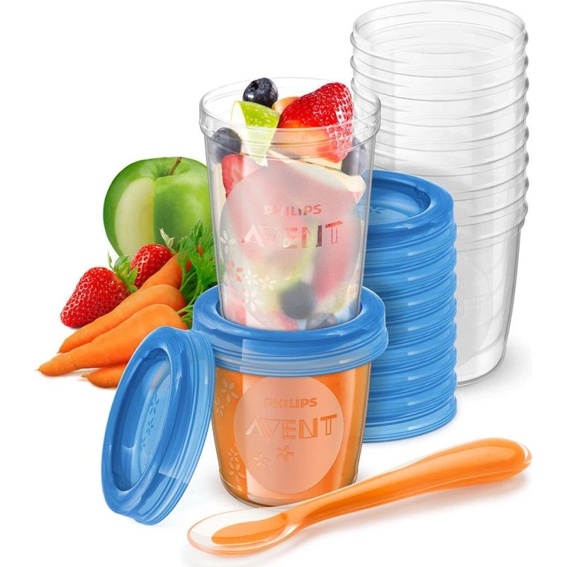 Philips Avent 41-tlg. Nahrungs-Mehrwegbecher-Set SCF721/20