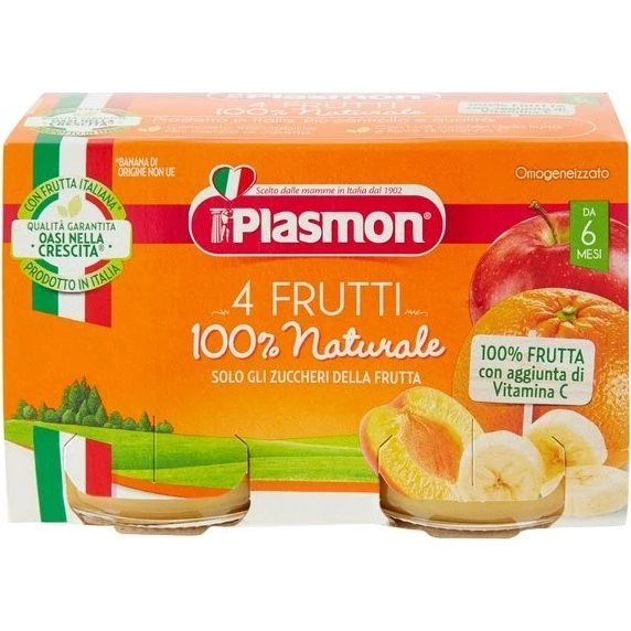 Plasmon® Homogenisierte 4 Früchte 2x80g