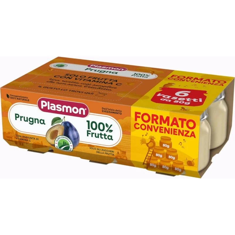 Plasmon Pflaume Babynahrung 2x80g ab 6 Monaten