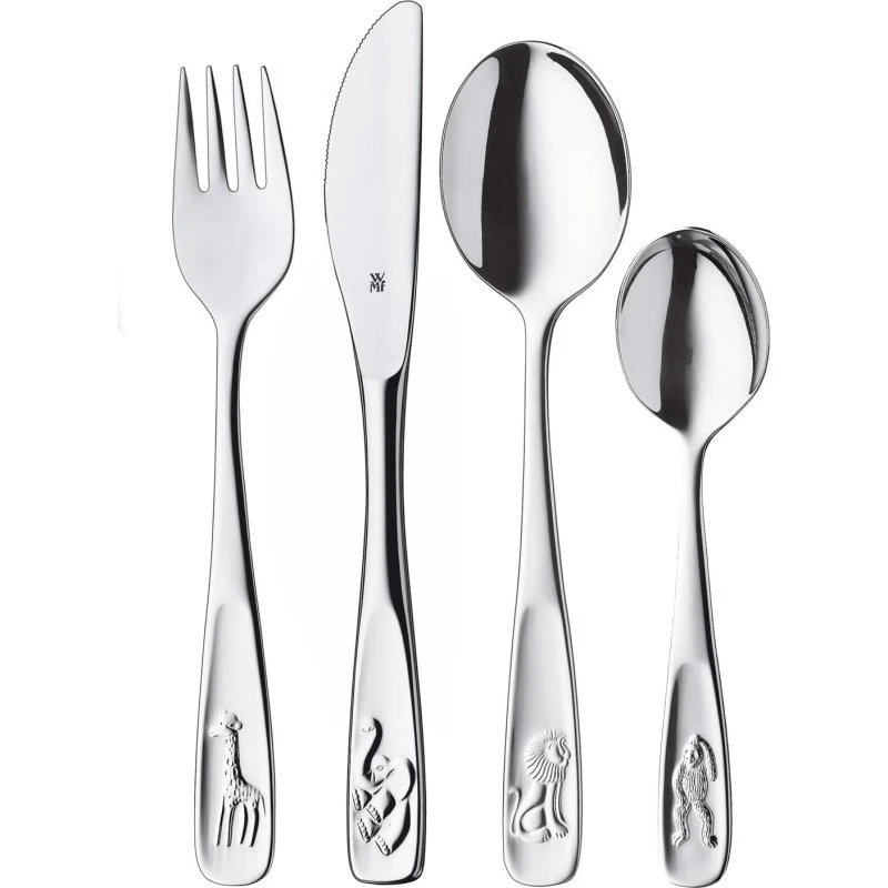 WMF Kinderbesteck-Set Tiere 4-teilig Edelstahl