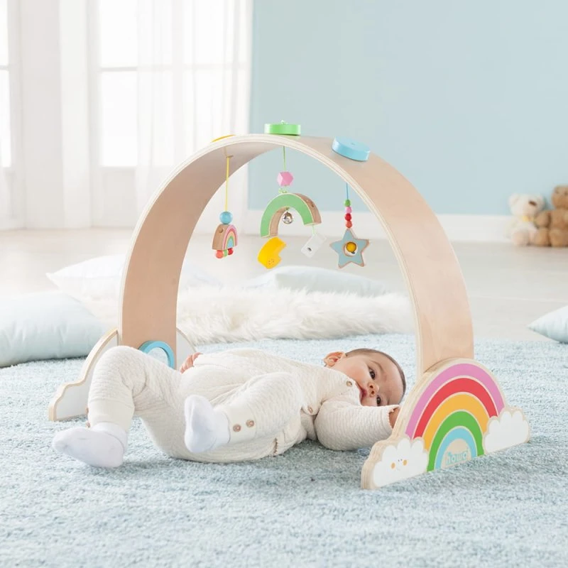 howa Spielbogen Baby Gym 'My Rainbow' aus Holz ab 0 Jahren