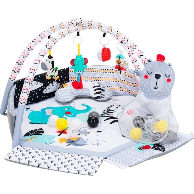 Fillikid Aktivbogen mit Spielematte und Bällen, grau