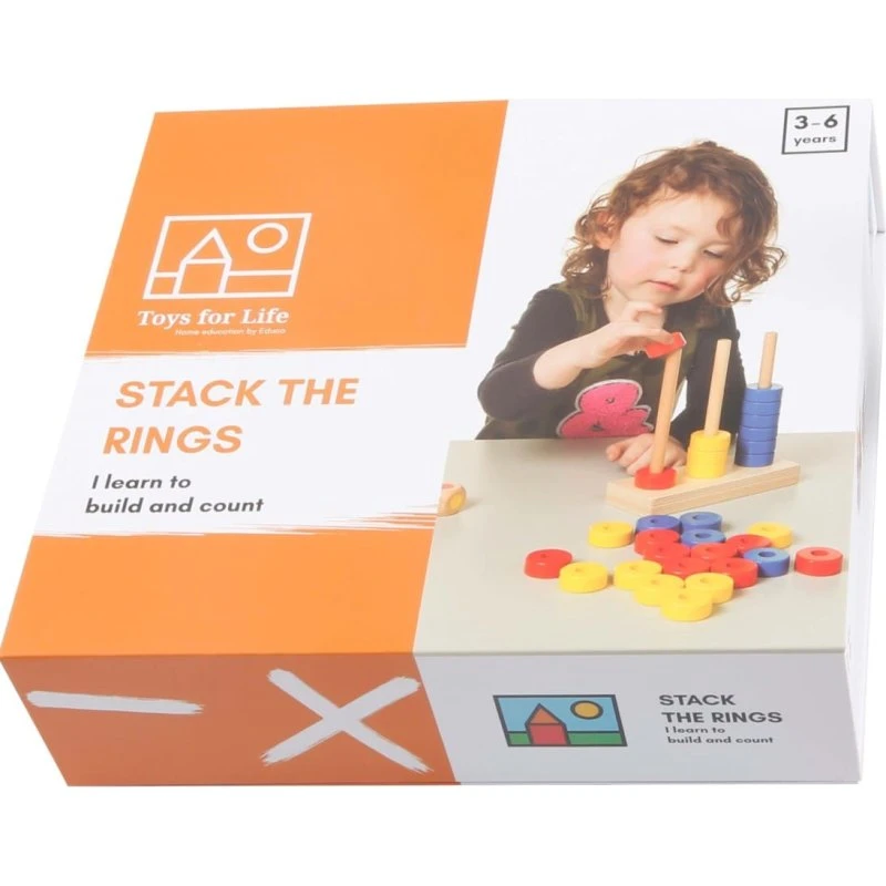 Eduplay Stack the Rings – Lernspiel mit Farben und Zahlen