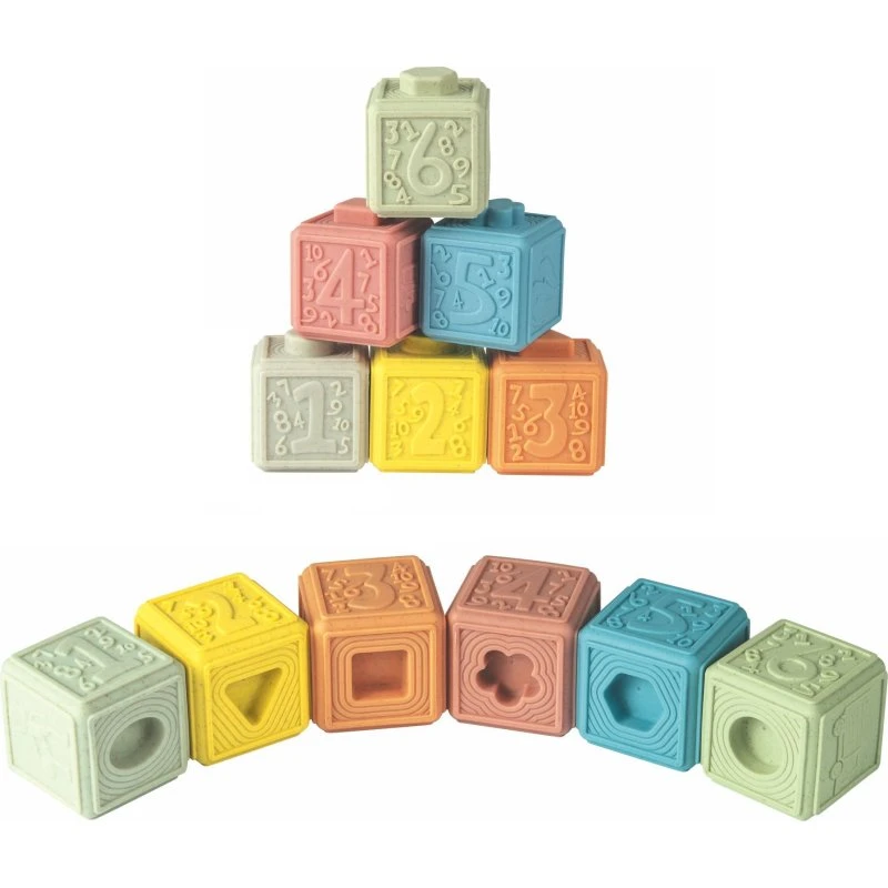 Mac Toys ZIRO Bausteine Formen und Zahlen, 6 Stück