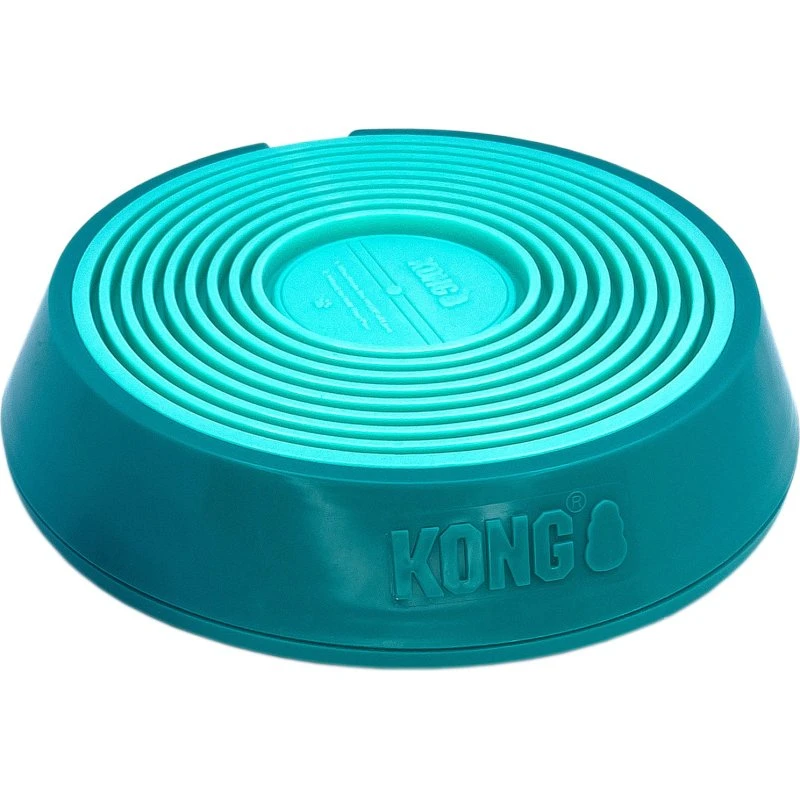 KONG Licks Spinz Drehende Leckplatte Grün, 20x20x4,5 cm