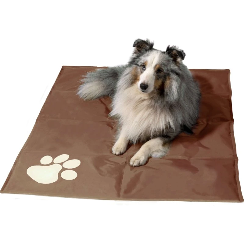 dobar Kühlmatte Pfotenprint 99x70 cm grau