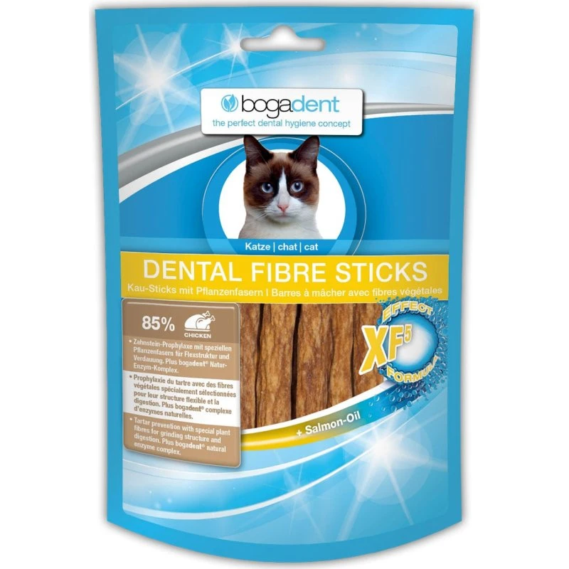 Bogadent Dental Fibre Sticks Huhn 50g für Katzen