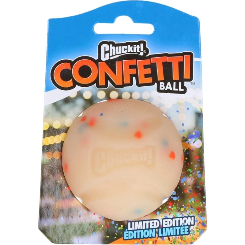 Chuckit! Confetti Ball M, 6 cm, Naturgummi