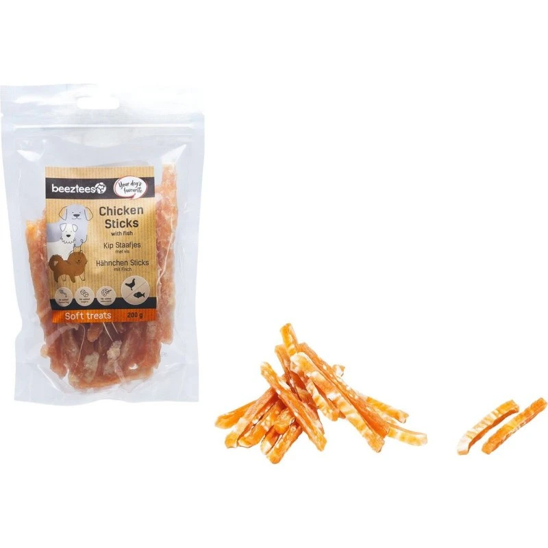 Beeztees Hähnchensticks mit Fisch 200 g