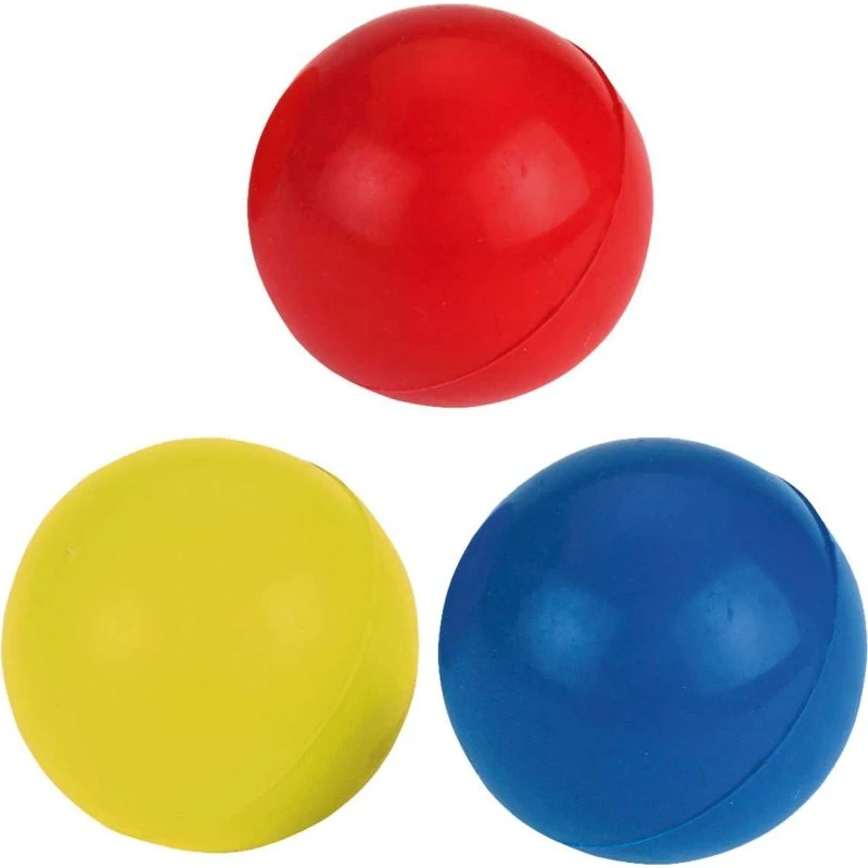 Kerbl Vollgummiball 6,5 cm farblich sortiert