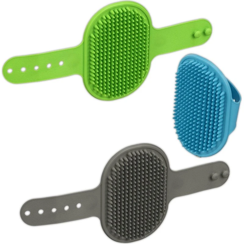 15er Set Hunde-Massagebürste Bunt (TPR, weich)