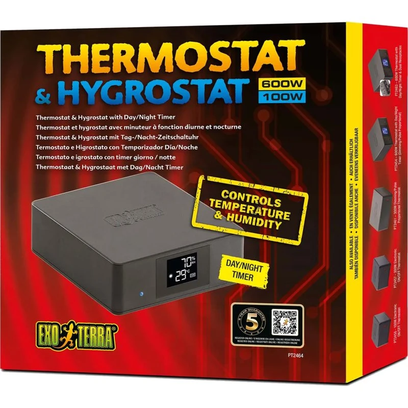 Exo Terra Thermostat & Hygrostat mit Timer