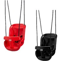 KREA Babyschaukel mit Rückenlehne, rot