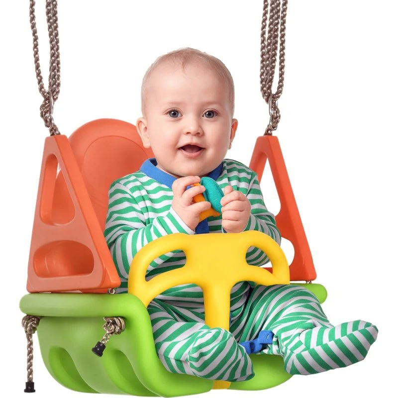 Outsunny 3-in-1 Babyschaukel Grün, 344-059V00MX