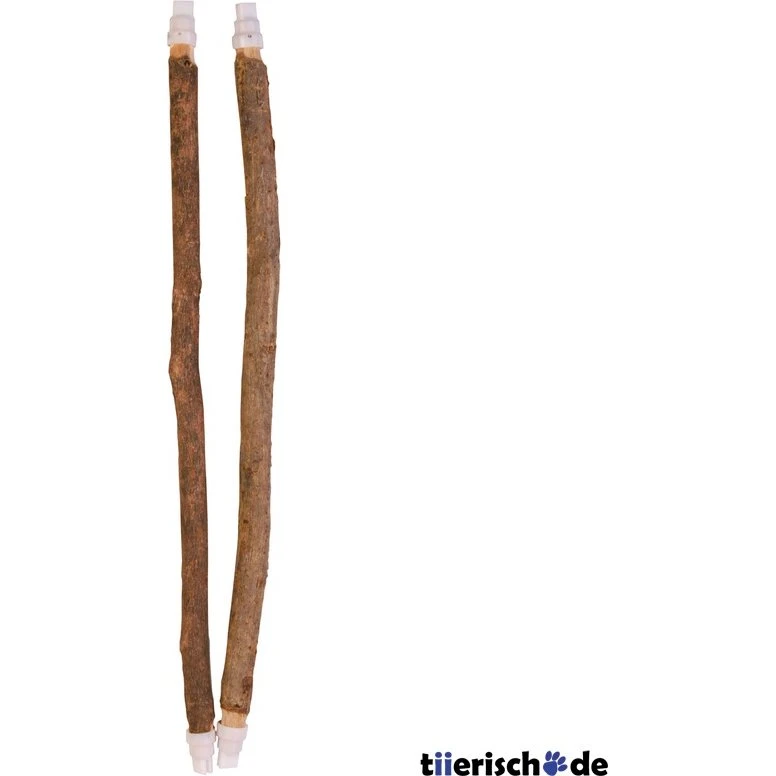 TRIXIE 2 Sitzstangen Naturholz ø10/12 mm, 35 cm