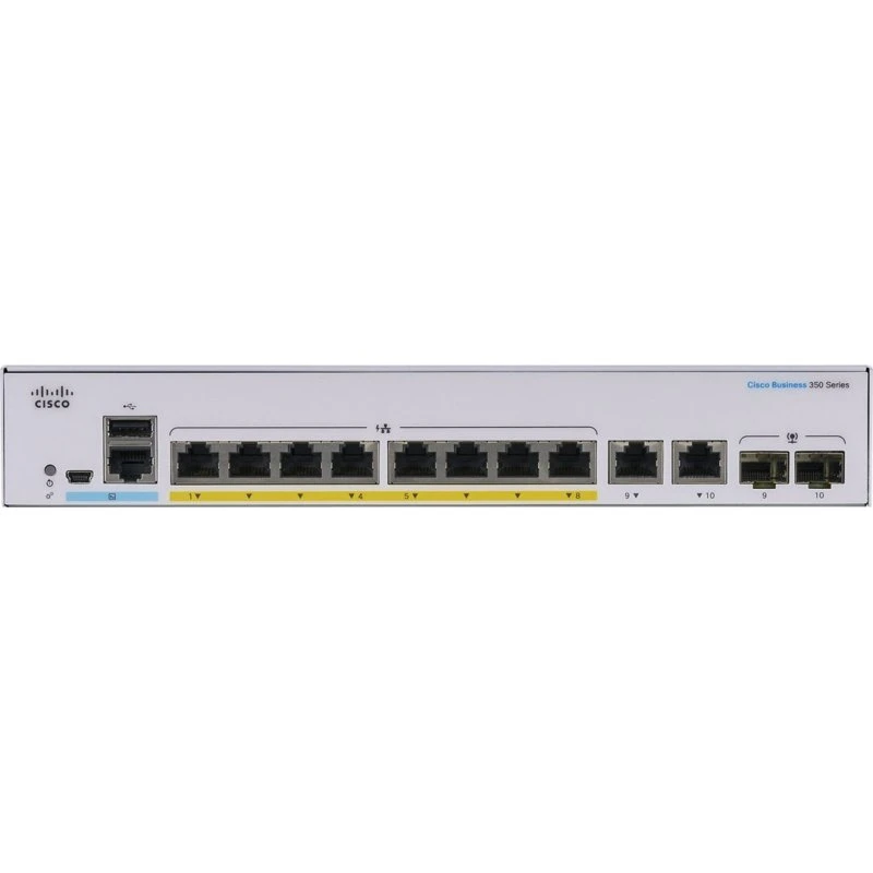 Cisco CBS350-8P-E-2G Managed Switch 8x PoE+ Gigabit
