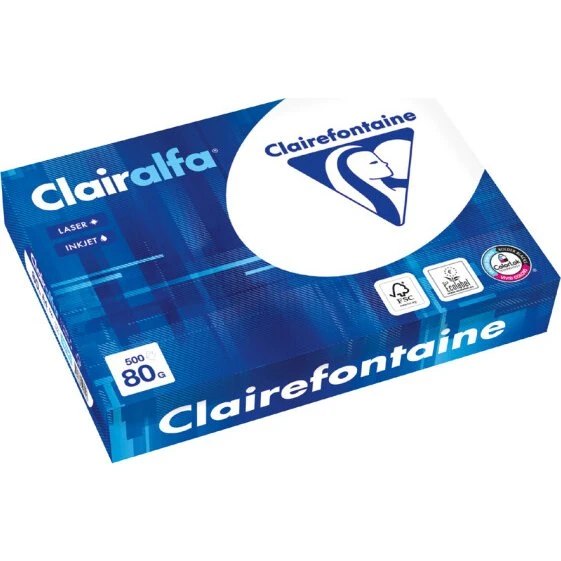 Clairefontaine Clairalfa Multifunktionspapier A4 80 g/qm 500 Blatt