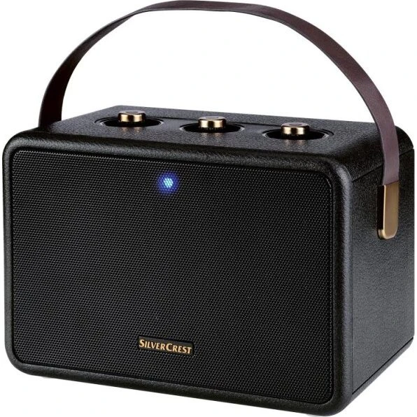SILVERCREST Bluetooth-Lautsprecher Retro, 2x15 W, IPX4, 15 h