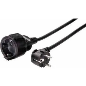 Hama Verlängerungskabel 3 m schwarz
