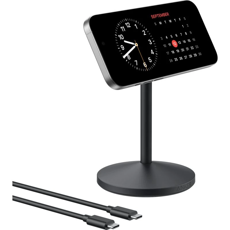 Anker MagGo Wireless Charging Stand 15W weiß
