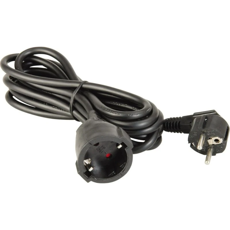 Unitec H05VV-F 3G1,5mm² Schuko-Verlängerung 3m schwarz