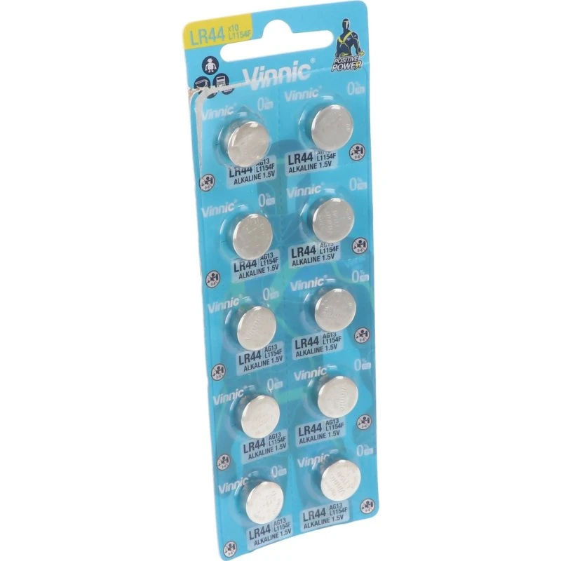 VINNIC AG13 10er Pack 1,5 V Alkaline Knopfzelle