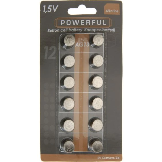 Koopman's LR44 AG13 Knopfzellen (12 Stück)