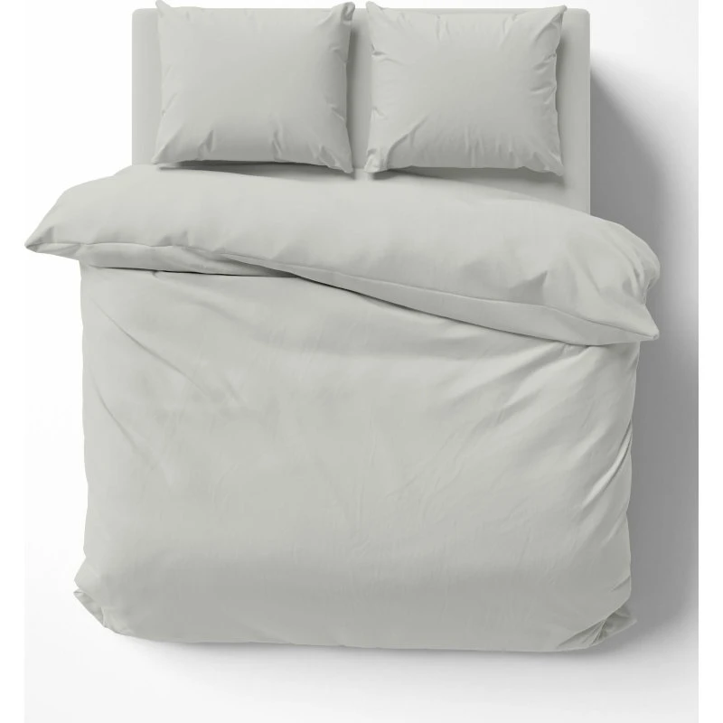 Renforce Uni-Bettwäsche 200x220 cm grau Doppelbett