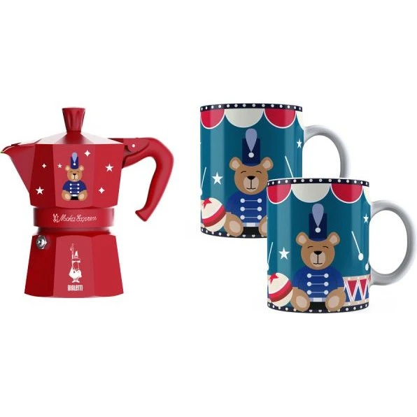 Bialetti Joyful Memories Moka Express 6 Tassen rot