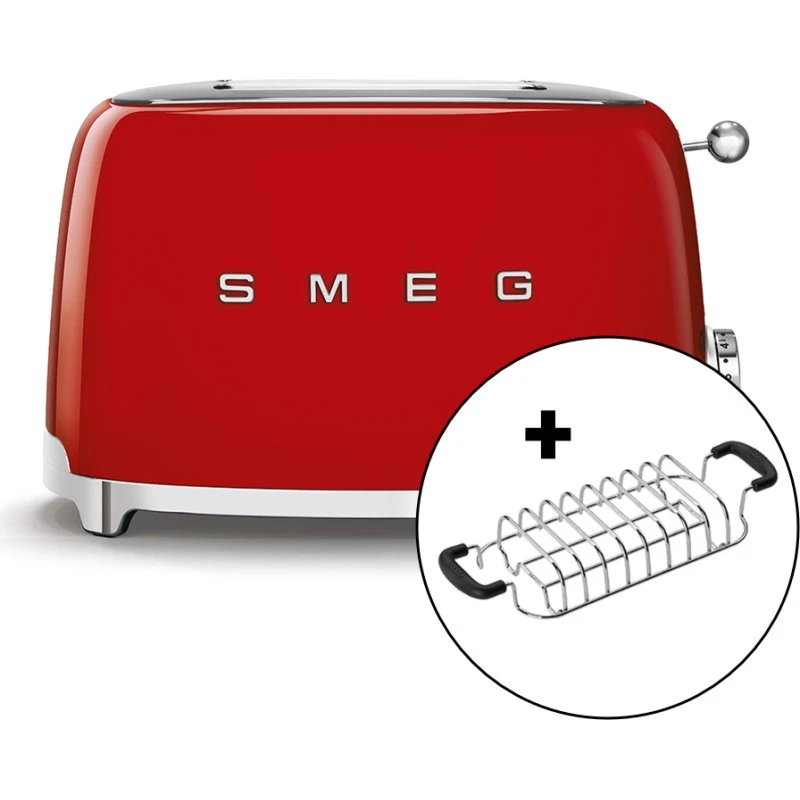 SMEG TSF01 Toaster 2-Scheiben Rot