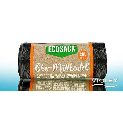 ECOSACK® Öko-Müllbeutel 20 L schwarz