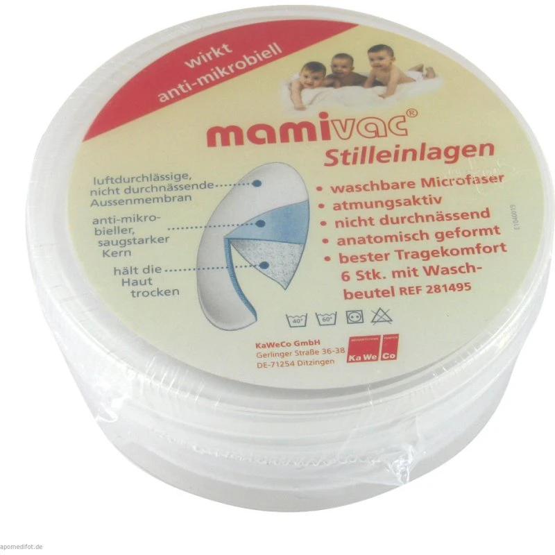 Mamivac Stilleinlagen Microfaser anti-mikrobiell 6 St